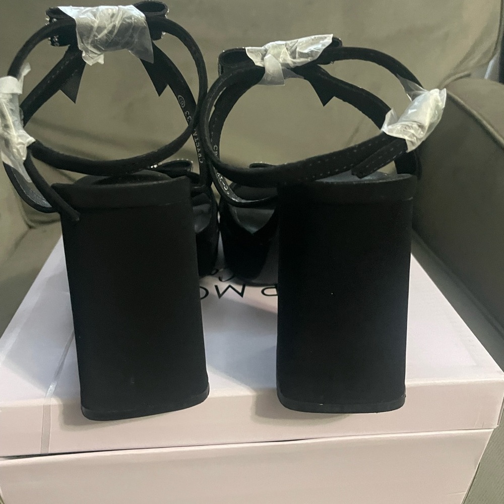 TOP Moda Black Rhinestone Heels - Picture 7 of 7